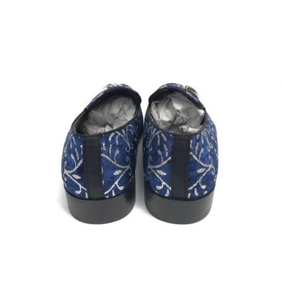 Men\'s Amali Navy Slip On Metallic Sparkle Details